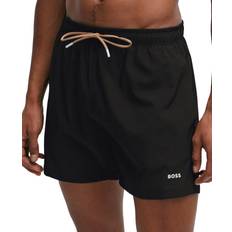 Hugo Boss M - Men Swimwear Hugo Boss Men's Quick-Drying Print Swim Shorts Black