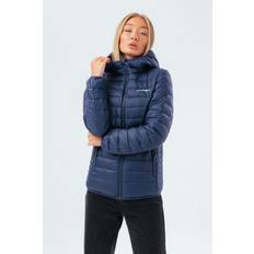 Hype navy women's lightweight puffer jacket