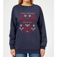 Blue - Christmas Sweaters - Women National Lampoon Merry Christmas Knit Women's Christmas Sweater Navy Navy