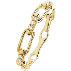 Damen - Gold Ringe Christ Ring - Gold/Diamonds