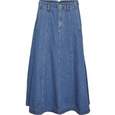 Cotton - Denim Skirts Vero Moda Brynn Denim Skirt - Medium Blue