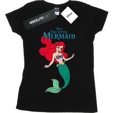 Bekleidung Disney Womens/Ladies The Little Mermaid Ariel Cotton T-Shirt Black