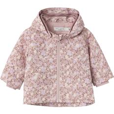 6-9M Jacken Name It Baby's Floral Print Jacket - Burnished Lilac