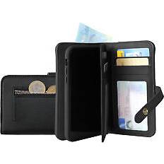 Apple iPhone XS Max Klapphüllen KMP Wallet Prime iPhone XS Max Smartphone Hülle, Schwarz