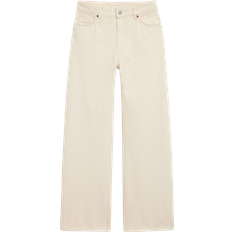 Monki Yoko High Waist Wide Jeans - Off-White
