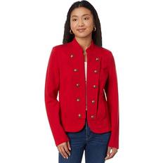 Tommy Hilfiger Red Outerwear Tommy Hilfiger Women's Adjustable Button Front Jacket Chili Pepper