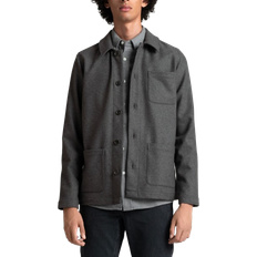 ASKET The Wool Overshirt - Charcoal Melange