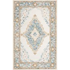 Safavieh Micro-Loop Collection Blue, White 48x72"