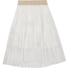 Karl Lagerfeld Girl's Pleated Voile Midi Skirt - White