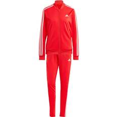 Slim Jumpsuits & Overaller adidas Essentials 3-Stripes Tracksuit - Better Scarlet/White