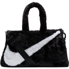 Nike Tragetaschen Nike Sportswear Faux Fur Tote Bag - Black/White