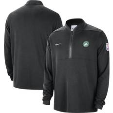 Boston Celtics Jackets & Sweaters Nike Boston Celtics Black Authentic Performance Half-Zip Jacket