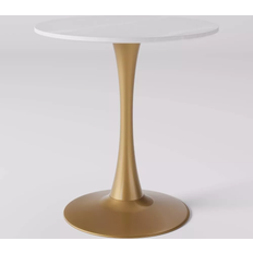 CorLiving Ivo Gray/Gold Dining Table 28"