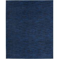 Nourison Essentials Solid Contemporary Midnight Blue 96x120"