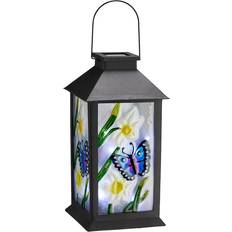 Solar Cell Wall Lights GlitzHome Traditional Vintage Black Wall Light