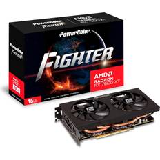 Powercolor Grafikkarten Powercolor Radeon RX 7600 XT Fighter HDMI 3xDP 16GB GDDR6