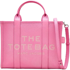 Pink Totes & Shopping Bags Marc Jacobs The Leather Medium Tote Bag - Petal Pink