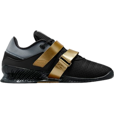 Black - Men Gym & Training Shoes Nike Romaleos 4 - Black/Metallic Gold/White