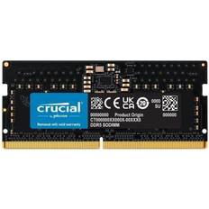 5600 MHz - SO-DIMM DDR5 RAM minne Crucial Classic Black SO-DIMM DDR5 5600MHz 48GB ECC (CT48G56C46S5)