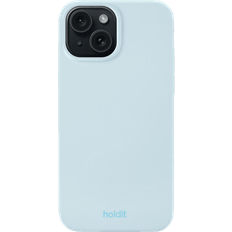 Holdit Silicone Case, Backcover, Apple, iPhone 15, Mineral Blue