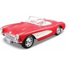 Maisto Scale Models & Model Kits Maisto Assembly Line 1957 Chevrolet Corvette 1/24 Scale Diecast Model Car Kit Red