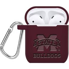 Headphones Mississippi State Bulldogs Debossed Silicone AirPods Case Cover