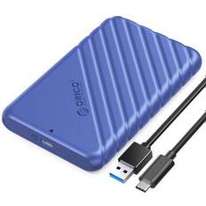 Orico 2.5 Hard Drive Enclosure USB C to SATA III Portable External Hard Drive Enclosure Case for 7/9.5mm SSD HDD Support 6TB & UASP