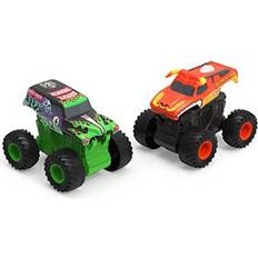 Spin Master 2-Pack Official Grave Digger and El Toro Loco Clip & Flip Trucks, 1:43 Scale Kids Toys for Boys