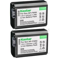 Camera Accessories Kastar 2-Pack NP-FW50 Battery Sony a6000