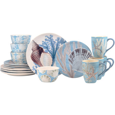 Dinner Sets Certified International Beyond the Shore 16pc 16pcs