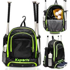 Ksports Baseball Bag Orange Backpack for Baseball, T-Ball & Softball Gear  for Youth & Adults – Holds Bats, Helmet, Gloves with Shoe Compartment &  Fence Hook 