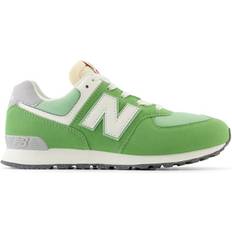 New Balance Big Kid's 574 - Chive with White