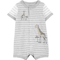 3-6M Jumpsuits Children's Clothing Carter's Baby's Giraffe Snap-Up Romper - Grey