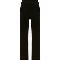 Velvet Shorts Dolce & Gabbana Velvet Jogging Pants Woman Trousers And Shorts Black