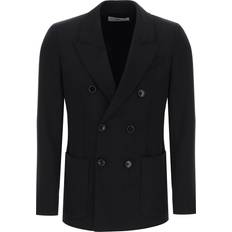 Ami Paris Herren Jacketts Ami Paris Zweireihiger Blazer Schwarz für Männer