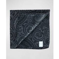 Black - Men Handkerchiefs Trafalgar Men's Sobee Paisley Silk Pocket Square