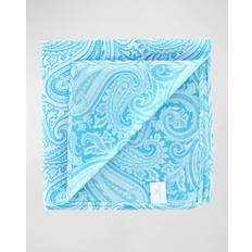 Blue - Men Handkerchiefs Trafalgar Men's Sobee Paisley Silk Pocket Square