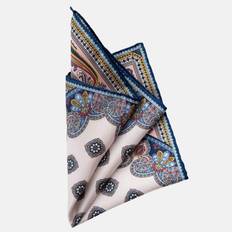 Men - White Handkerchiefs Lugano Silk Pocket Square For Men, White