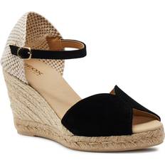 Espadrilles Geox GELSA Wedge Sandal, Black