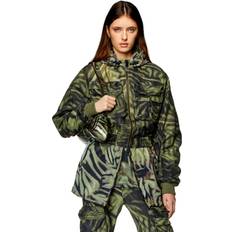 Diesel Damen Jacken Diesel Bomber cargo in twill camo zebrato Giacche Donna Multicolor Multicolor