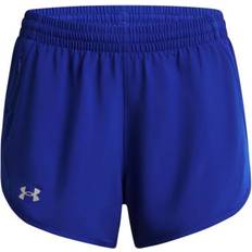 Blue - Women Shorts Under Armour Women's UA Fly-By 3" Shorts Blue