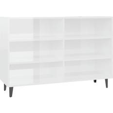 vidaXL 806046 High Gloss White Sideboard 103.5x70cm