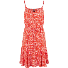 Pieces Nya Slip Dress - Red