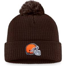 Soccer Beanies Fanatics Cleveland Browns Women's Logo Cuffed Knit Hat with Pom - Brown