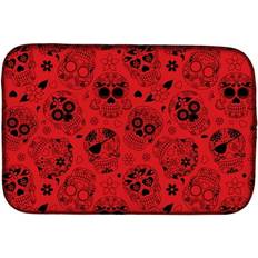 Red Dish Drainers Caroline's Treasures BB5119DDM Day of the Dead Red