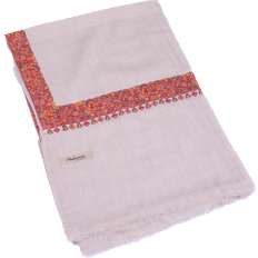 Balder Norway Kashmir Shawl Flower Meadow - Beige