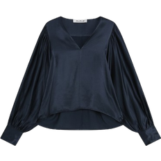 SoSUE Blouse Sicily Shiny - Navy