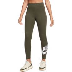 Nike Sportswear Classics Women's High Waist Print Leggings - Cargo Khaki/White