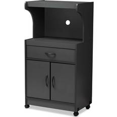 Doors Storage Cabinets Baxton Studio Tannis Dark Grey Storage Cabinet 24x45.2"