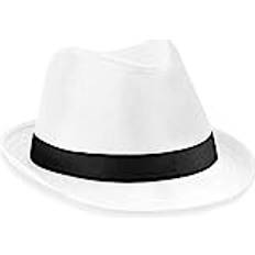 Weiß Hüte Beechfield Fedora Hat White